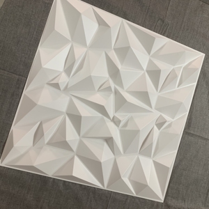 Panneau mural 3D en PVC diamanté 50x50cm, moderne, imperméable, ignifuge, avec design graphique pour l'intérieur des appartements, du commerce et de la maison - Product Image 2