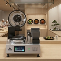 Cuisinière à ramen automatisée multifonctionnelle professionnelle en acier inoxydable avec écran tactile numérique et alimentation électrique