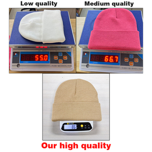 85G Groothandel Custom Logo/Blanco Acryl Wintermuts-70 Kleuren, Warme Gebreide Muts Schedelkap, Motorkap Groothandel/Blanco - Product Image 3