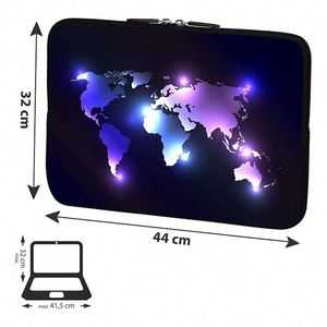 Funda Protectora para Portátil con Diseño Rosa, Funda Acolchada de Neopreno, Impermeable, para Portátiles de 15.6 Pulgadas - Product Image 4