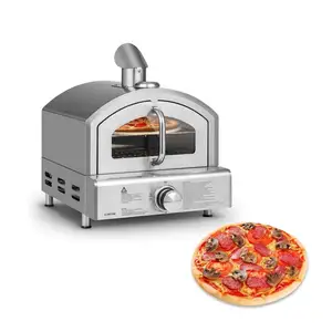 Horno de pizza a gas para exteriores, fabricante de pizza, horno portátil para el hogar, tostadora