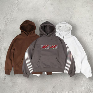 Sweat à capuche pour homme en molleton d'hiver de qualité supérieure, coupe classique, poids lourd, motif brodé de lettres, impression numérique respirante - Product Image 4