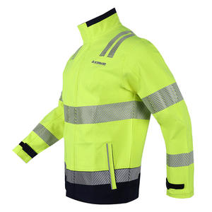 เสื้อแจ็คเก็ตนิรภัยกันไฟ XINKE สีเหลืองสะท้อนแสง ป้องกันการกระแทกไฟฟ้า ทรงปกติ เย็บตะเข็บด้วยความร้อน ชุดทำงานที่มองเห็นได้ชัดเจน - Product Image 3