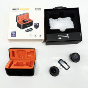 Micrófono Lavalier Inalámbrico Dinámico 2 en 1 SX30 con Cancelación de Ruido Tipo C para Entrevistas en Sitio y Grabación de Vlogs - Product Image 1