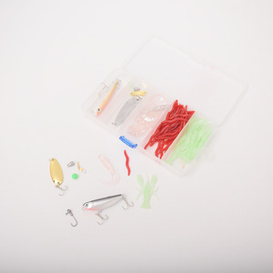Kit de señuelos, cebo blando, anzuelo con cabeza de plomada para pesca de lubina en agua dulce, suministros de pesca con anzuelo - Product Image 3