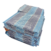 Rouleaux de bâche PE PE bâches en plastique tissu blanc bleu fils stratification côtés poids pour couverture tissu imperméable