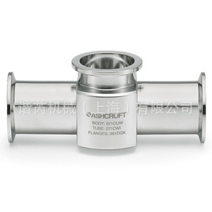 Manomètre à diaphragme sanitaire Ashcroft 1036 en acier inoxydable avec raccord radial et axial - Product Image 1
