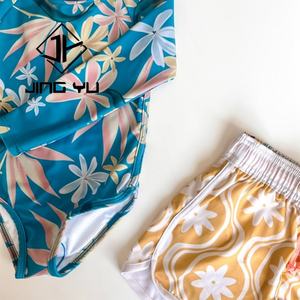 กางเกงขาสั้นเด็กเล็กขายส่ง ลายฮาวาย กางเกงขาสั้นเด็กผู้ชาย ผลิตตามสั่ง ทำจากไนลอนรีไซเคิล - Product Image 4