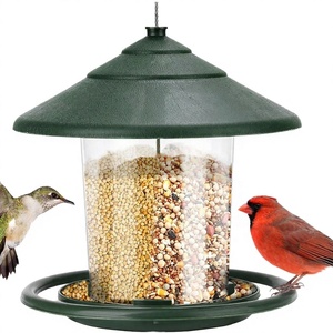 Mangeoires suspendues anti-écureuils pour oiseaux sauvages, 2 lb de graines, résistantes à l'eau, en plastique écologique, pour jardin et cour - Product Image 1