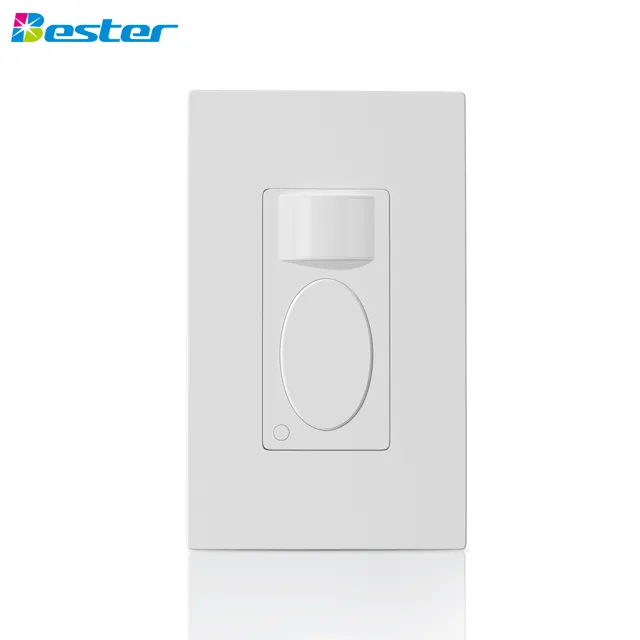 RZ021 5A Single-Pole 3 way Occupancy Wall Mounted PIR motion sensor switch for LED and CFL light control