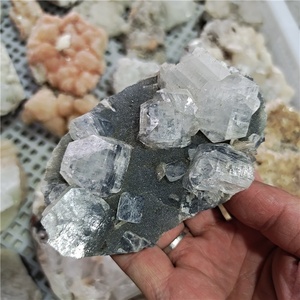 Commercio all'ingrosso di Guarigione Naturale Minerale <span class=keywords><strong>Pietre</strong></span> <span class=keywords><strong>E</strong></span> Cristalli Specimen Grezzo Ruvido Apophyllite Cluster di Quarzo Prezzo Per La Decorazione - Product Image 6