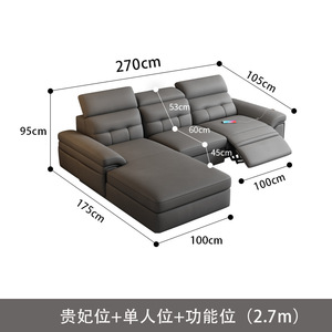 Sofá <span class=keywords><strong>cama</strong></span> de almacenamiento multifuncional moderno suave plegable de cuero genuino de Arte de cuero con carga USB - Product Image 5