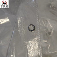 Film de serre en tissu tissé HDPE, matériau en polyéthylène transparent, résistant aux déchirures, imperméable, 130 g/m², 150 g/m², 185 g/m²