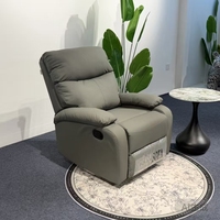 Fauteuil inclinable manuel en cuir PU, canapé de relaxation réglable, fauteuil individuel pour home cinéma A01