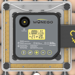 Máy ấp trứng để ấp 48-132 trứng gà/chim cút/gà tây, Máy Ấp Trứng gia cầm 360 ° với máy quay trứng tự động - Product Image 5