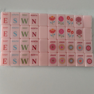 Juego de Mahjong Americano de Acrílico con Colores y Tamaños Personalizados, 160 Fichas, Impresión de Arte Completo en 4 Capas, Directo de Fábrica - Product Image 1