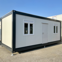 Maison conteneur UVO 20 pieds en kit, luxueuse et moderne, préfabriquée et modulaire, pour usage extérieur, bureau ou hôtel, certifiée CE RoHS