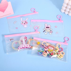 Bolsa de Lápices con Cierre de Cremallera de Dibujos Animados Reciclable, Linda Bolsa de Papelería para Estudiantes, Bolsa de Lápices de PVC Impermeable Transparente con Cierre Hermético y Serigrafía - Product Image 5