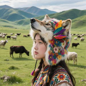 Cá nhân Sói Mũ sang trọng tùy chỉnh sang trọng nhồi bông khỉ Mũ Nhà Máy bán hàng trực tiếp Mũ sang trọng - Product Image 1