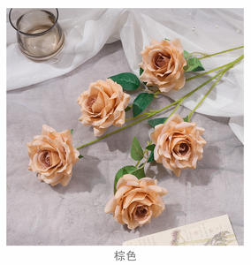 Fleur artificielle <span class=keywords><strong>Hibiscus</strong></span> Rose moulée par injection pour décoration de cérémonie de mariage, allée florale, et art floral domestique - Product Image 6