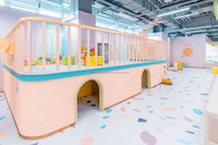 Juego de Casas de Juego de Imitación para Niños Pequeños: Obrero de Construcción, Ladrillos, Grúa Transportadora, Torre, para Parque Infantil Interior Suave