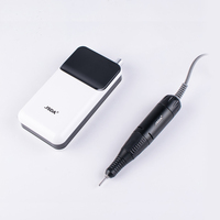 JSDA JD201H Ponceuse à ongles professionnelle portable en plastique de haute qualité 30000 tr/min Rechargeable Faible bruit Polissage à brosse