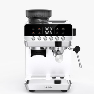 Cafetera Portátil, Cafetera Espresso Semiautomática con Molinillo Cónico, Acero Inoxidable, Económica para Campistas y Hoteles - Product Image 2