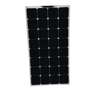 PET teknolojisi yüksek verimlilik 80W 100W 150W 200W Sunpower hücre yarı esnek güneş paneli