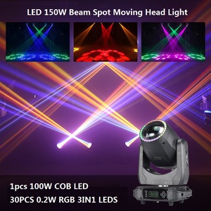Chất lượng cao 150W Mini <span class=keywords><strong>LED</strong></span> siêu chùm tại chỗ & rửa di chuyển đầu ánh sáng sân khấu RGBW phát ra màu sắc DMX <span class=keywords><strong>LED</strong></span> Strip vòng ánh sáng Disco DJ - Product Image 2