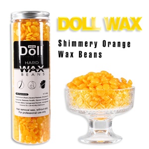 Cera Depilatoria Dura Senza Resina in Grani 400g Arancione Scintillante per Depilazione <span class=keywords><strong>Viso</strong></span> Premium - Product Image 1