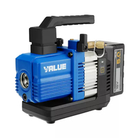 Pompe à vide HVAC rechargeable à batterie lithium double étage VALUE VRP-2DLi pour la maintenance des climatiseurs et la réfrigération