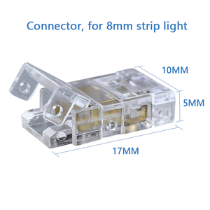 Conector COB de 8 mm para <span class=keywords><strong>Tira</strong></span> de Luz <span class=keywords><strong>LED</strong></span>, Conector para Luz <span class=keywords><strong>LED</strong></span> para Armario, Gabinete, Closet - Product Image 2