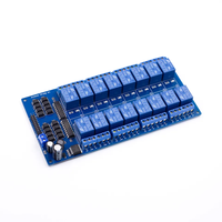 Penjualan Laris Papan Antarmuka Modul Relay Solid State 5V/12V 16 Saluran Perlindungan Optocoupler dengan Relay LM2575
