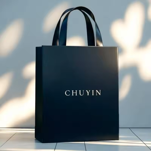 Bolsa de Papel Kraft Personalizada con Asa y Logotipo Propio para Regalos, Compras, Cosméticos y Perfumes, Paquete de Lujo en Oferta - Product Image 1