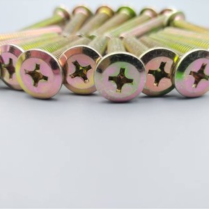 High Strength Galvanized Phillips Head <b>Flat</b> Head Chamfered Furniture <b>Screws</b> M8 M6 For Wood Assembly GBT 845 2017 Class 8.8 - Product Image 3