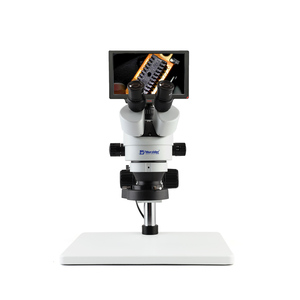 <span class=keywords><strong>Microscope</strong></span> stéréoscopique trinoculaire à grande base Murzider Lectronique avec écran de 9 pouces MSD202-T-9C - Product Image 1