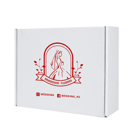 Boîte cadeau pliable en carton ondulé rigide noir imprimé sur mesure pour vêtements, cosmétiques et chaussures