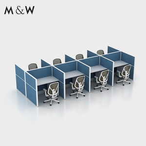 โต๊ะทำงานแบบโมดูลาร์8คน M & W โต๊ะผลิตเฟอร์นิเจอร์สองด้าน - Product Image 1