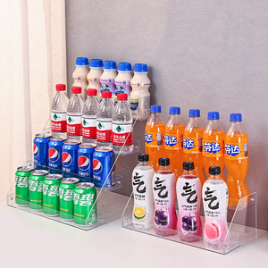 Multi Functional Beverage Display Rack 5 Tier Plastic <b>Desktop</b> Storage <b>Shelf</b> For Snacks Milk Tea Convenience Store - Product Image 1