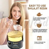 Extrait de Shilajit de l'Himalaya en marque privée, acide fulvique liquide, 50g, résine de Shilajit