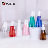 50ml 80ml triangulaire long éléphant nez gorge vaporisateur distributeur PET plastique petit liquide cosmétique rotation bascule bouteille nasale