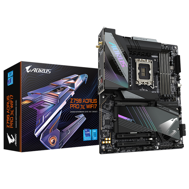 GIGABYTE Z790 AORUS PRO X WIFI7 Motherboard Supports Intel 14th/13th/12th Gen Core Series CPU with DDR5 128GB Memory Socket