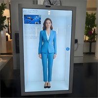 Vitrine Holographique 3D Transparente Effet Flottant Présentation à 360° Sans Soudure – Optimisez le Trafic Commercial Personnalisable