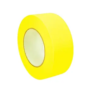 Kertas krep kuning Lemon 7 hari pita penutup tubuh otomatis harga rendah Teknologi tahan UV cahaya cat