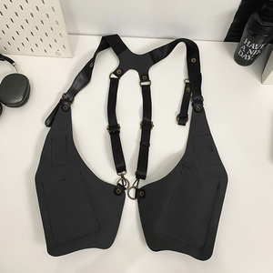 Nuova Borsa a <span class=keywords><strong>Tracolla</strong></span> Retrò in Pelle PU Impermeabile per <span class=keywords><strong>Uomo</strong></span> e Donna, Stile Gilet, Ideale per la Fiera di Canton - Product Image 5