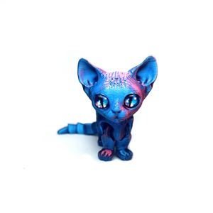 Juguete de simulación de gato siamés lindo impreso en 3D, modelo hecho a mano, decoración superventas transfronteriza, máquina de impresión 3D - Product Image 1
