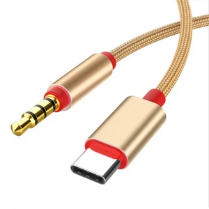 1m TYPE-C 3.5mm jack AUX xe Cáp âm thanh DAC chip kỹ thuật số USB Loại C 3.5mm jack AUX Dây Stereo cho <span class=keywords><strong>samsung</strong></span> cho Xiaomi xe - Product Image 2