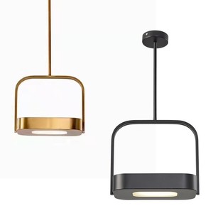 Modern Minimalist Gold Pendant Light Led Adjustable Height For Bedroom Bar Counter Dressing Room Hallway Window Lighting - Product Image 4