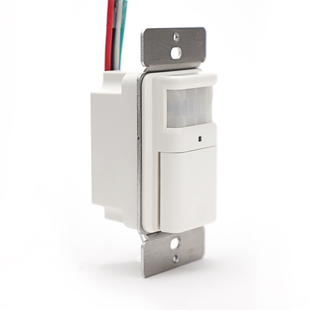 120V 15A PIR Motion Sensor Wall Switches Detector Lamp Light Switch Infrared Body UL Listed