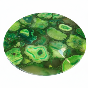 Handcrafted Polished Agate Seal Stone Luxury Home Decor Religious Flower Model Pattern Resin Customized Color High Crafted - Product Image 2
